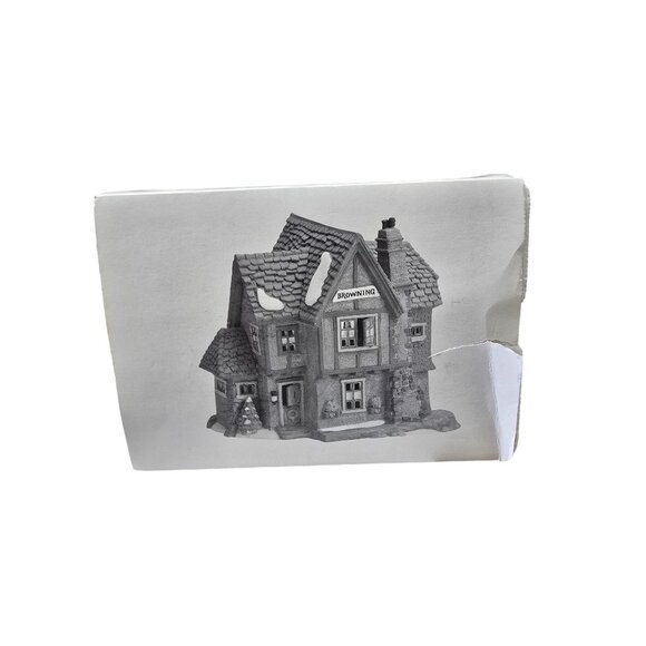 Department 56 Heritage Collection Dickens Village Browning Cottage 1994 RETIRED - Picture 9 of 9